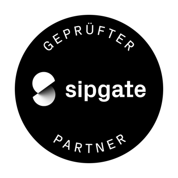 sipgate geprüfter Partner Siegel